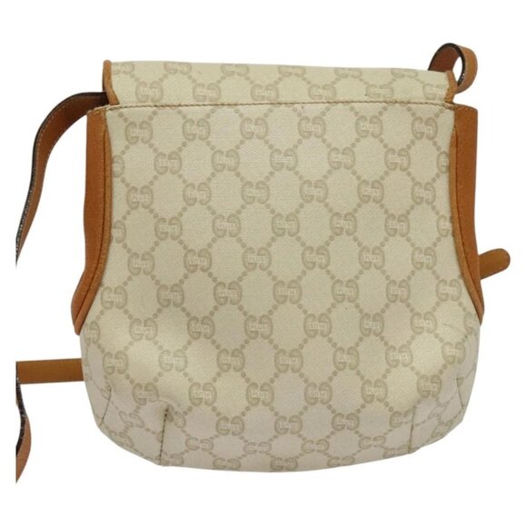 GUCCI GG Plus Supreme Shoulder Bag PVC Beige Gold Auth 139096 - Picture 2 of 16